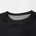 thumbnail image 6 of Women's Solid Color Crewneck Sweatshirt, Soft Stretchable Long Sleeve Pullover Top, Comfortable Casual Loungewear for Daily Wear, Fall Winter Basic Streetwear Essential with Regular Fit Black L, 6 of 9