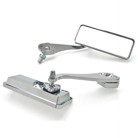 Krator Custom Bull Dog Rear View Mirrors Chrome Pair Compatible with Honda VTR 1000 Interceptor Super Hawk