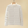 thumbnail image 2 of Lovskoo Womens Winter Coats Quilted Jacket Long Sleeve Outwear Lightweight Thick Warm Coat Cotton Padded Slim Jacket White, 2 of 4
