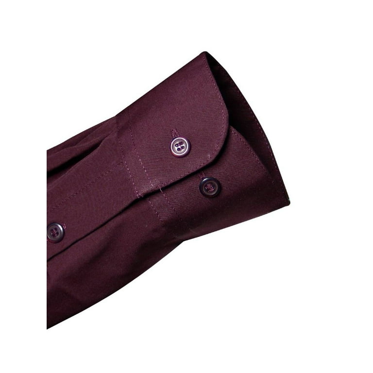 Dark burgundy cheap dress shirt