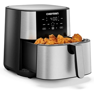 Gourmia 8-Qt Air Fryer, Digital with Guided Cooking, Stainless