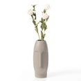 thumbnail image 4 of 9.5" H Decorative Ceramic Abstract Face Modern Statue Sculpture Flower Centerpiece Vase, 4 of 11