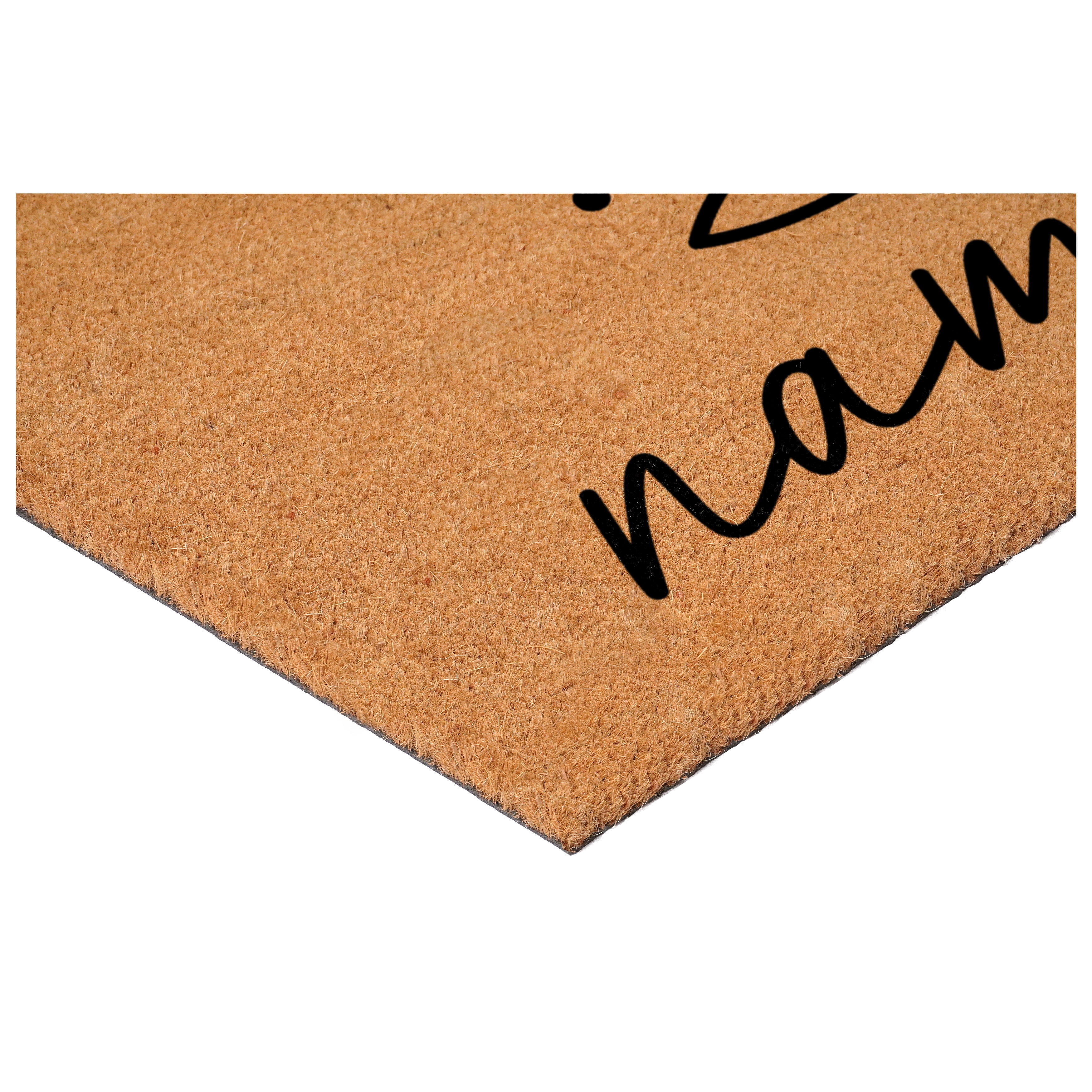 Namaste Aura Lotus Non Slip Vinyl Backing, Front Door Mat, Entryway Door Mat, 24"x36"