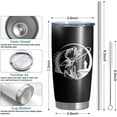 thumbnail image 5 of Fishing Tumbler with Lid and Straw Fishing Gifts for Men, Travel Mugs Insulated for Hot and Cold Drink, 20 oz Stainless Steel Tumblers Reusable, Christmas Birthday Gifts for Men Dad Husband Gift, 5 of 6