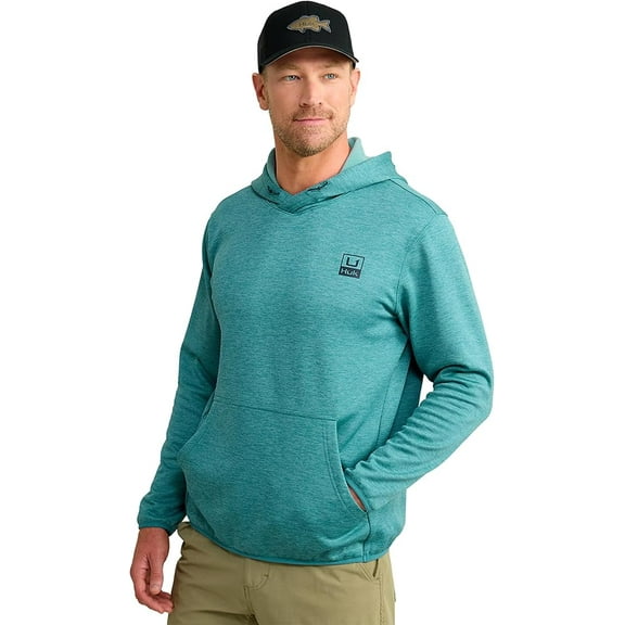 HUK Men's Fleece, Performance Fishing Hoodie