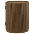 thumbnail image 1 of Bouclair Walnut Side Table with Hidden Storage, 1 of 5