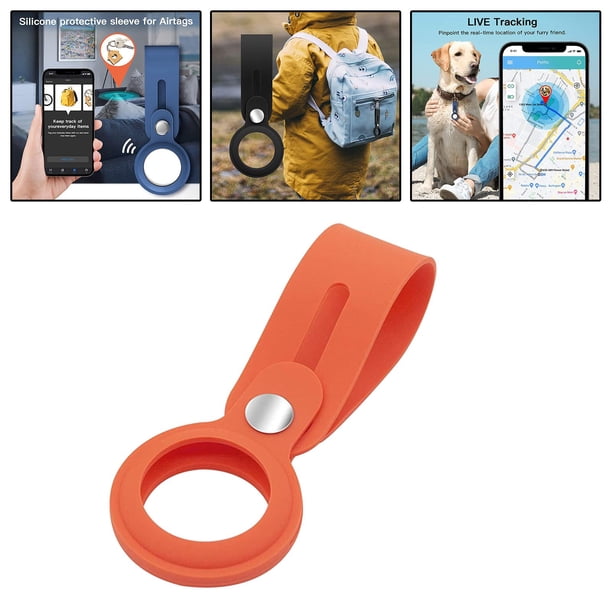 Funda de Silicona perfecl funda protectora para llavero buscador de seguimiento naranja