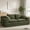 Green, variant on 79" Convertible Sleeper Sofa Bed, 4-in-1 Folding Corduroy Floor Couch Futon, High Backrest, Black
