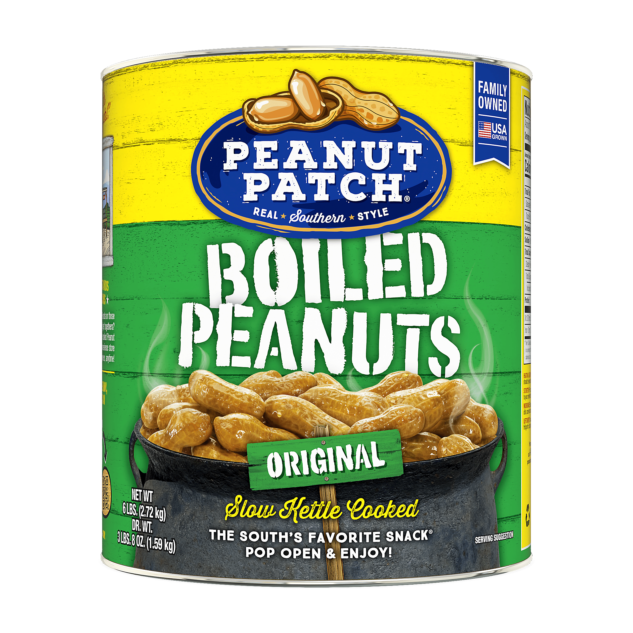 (2 pack) Peanut Patch Original Boiled Peanuts, 96 oz