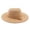 Khaki, variant on Womens Sun Hat Wide Brim Fringe For Summer Sun Visor Cap