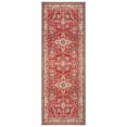 thumbnail image 3 of GLN Rugs Knossos - Indoor, Machine Washable Area Rug 2'6"x7' Red/Beige Home Carpet, All Ages, 3 of 8