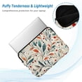 thumbnail image 2 of FORMRS 13"-13.3" Laptop Sleeve Protective Case Soft Carrying Quilted Computer Bag Cover, Beige Whimsical Leaves, 2 of 7