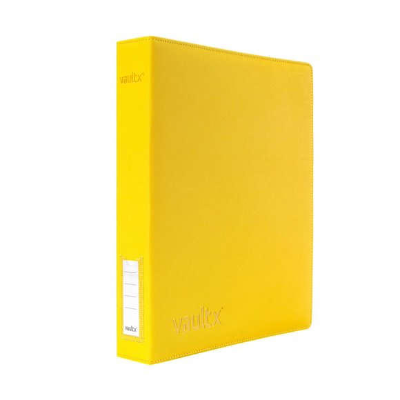 Archivador Binder Vault X Slim 3 anillas en D para 540 cartas, amarillo