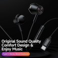 thumbnail image 2 of Type A Mcdodo Hp-4070 Type-c Stereo Sound Wired Earphone Hd Call Microphone Headphone, 2 of 5