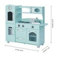 thumbnail image 4 of Teamson Kids Petit Chef Westchester Rétro Ensemble de Cuisine pour Enfants, Menthe, 4 of 10