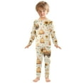 thumbnail image 7 of Boys Pajamas Girls Pajama Sunflower Celebration Pumpkin Cute Comfortable Cotton Two-piece Pajama Set, 7 of 7