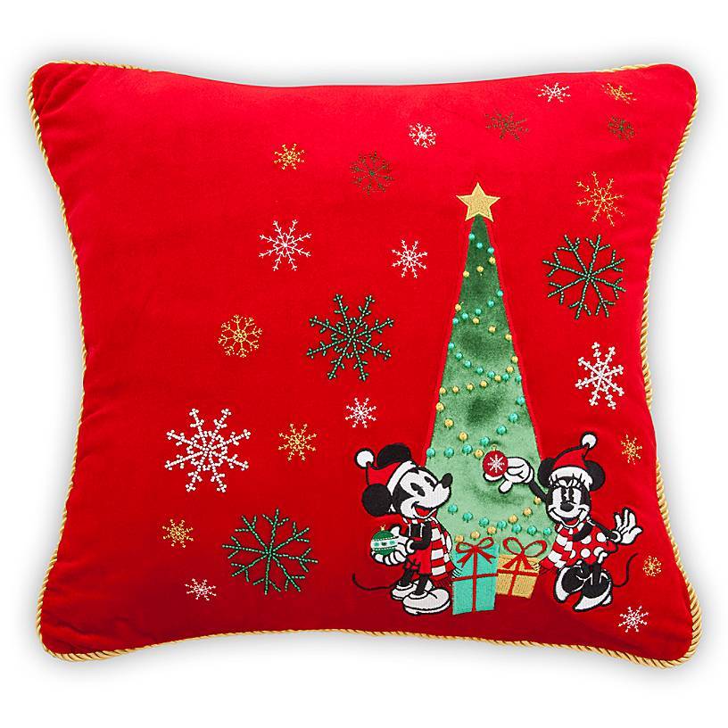 Disney Store Mickey and Minnie Mouse Holiday Throw Pillow New with Tags - Walmart.com - Walmart.com