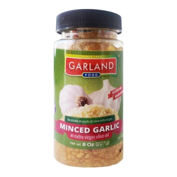 Ajo picado Garland en aceite de oliva extra virgen 227 g