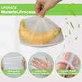 thumbnail image 6 of Pakyozj Upgraded Plastic Bowl Covers, 100PCS Bowl Lids for Bread Proofing, 3 Sizes Plastic Covers for Bowls with Elastic, Food Grade Safe Material Food Lids, Reusable, 6 of 6