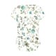 thumbnail image 4 of Tops Florales para Mujeres de Moda Casual V-Cuello Plisado Blusa de Manga Corta para Diario Y Fiesta, 4 of 6