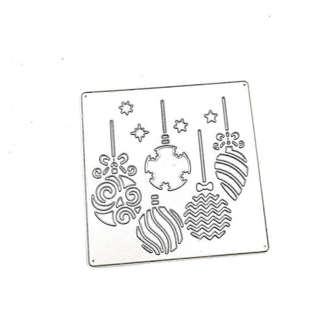 Troqueles de corte de metal colgantes de Navidad, plantilla para álbum de recortes, tarjeta de papel, molde, relieve, decoración artesanal