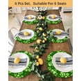 thumbnail image 4 of 15 Inch Round Placemats Set of 6, St. Patrick's Day Non Slip Heat Insulation PP Table Mats, Spring Shamrock Leaves Polka Dots Dark Green Washable Place Mats for Kitchen Dining Party Table Decor, 4 of 7