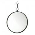 thumbnail image 1 of Round Mirror with Leather Strap, Blue, 1 of 1