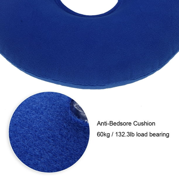 Almohada Donut EOTVIA cojín antiescaras Inflable de aire Respirable azul