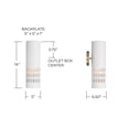 thumbnail image 3 of 1 Light Wall Sconce In Art Deco Style-16 Inches Tall And 5 Inches Wide Capital Lighting 650211Aw, 3 of 7