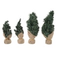 thumbnail image 2 of Artificial Mini Christmas Tree, over 30 Bendable Branches Artificial Christmas Tree Ornament Linen Plastic  for Windowsills, 2 of 8