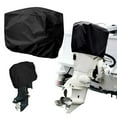 thumbnail image 2 of Waterproof 210D Heavy Duty Boat Outboard Motor Cover with Draw Cord Closure, 2 of 3