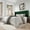 Green, variant on Amolife Queen Size Velvet Upholstered Bed with Wingback Headboard, Off-white