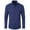 Navy, variant on Azrian Long Sleeve with Turn-down Collar and Button Shirt for Men,Men Casual Fashion Business Long Sleeve Turn-down Collar Button Shirt Blouse