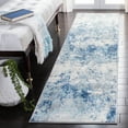 thumbnail image 2 of SAFAVIEH Brentwood Ainslee Abstract Runner Rug, Ivory/Navy, 2' x 22', 2 of 11