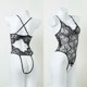 thumbnail image 1 of Lencería sexy, mono de tentación de encaje sexy para mujer, pijama uniforme abierto y transparente con agujeros, traje calado, 1 of 6