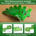 thumbnail image 2 of 7PCS Gauge Setup Blocks Woodworking Set Up Bars for Woodworking Table Saw Height Gauge Measuring Block,1 * Woodworking table saw height gauge set,Green, 2 of 6