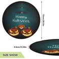 thumbnail image 3 of GZHJMY Dark Pumpkin Halloween Christmas Tree Mat, Round Christmas Tree Stand Mat Decoration for Holiday Party Home Christmas Day Ornaments Floor Door, 28.3", 3 of 6