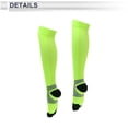 thumbnail image 4 of Calcetines de ciclismo Unique Bargains, anti-fricción, para exteriores, color verde, tamaño L, neutros y universales, 1 par, diseño a rayas, 4 of 6