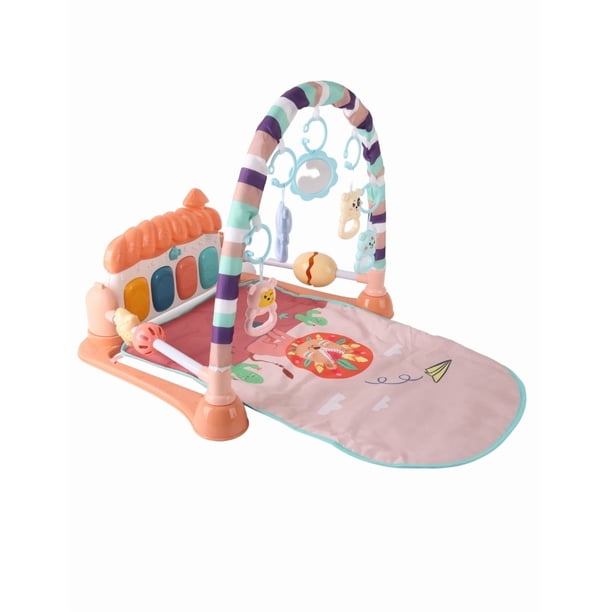 PINGÜE® Bebés | Gimnasio interactivo con tapete musical para bebé | Estimulación temprana con luces, sonidos y pataditas.