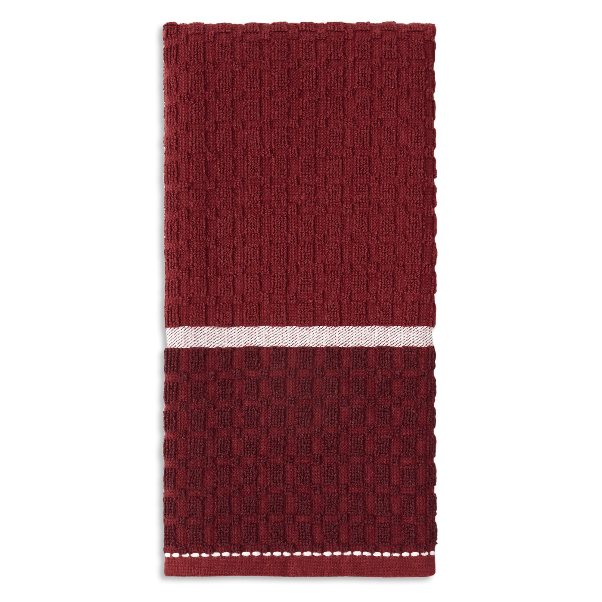 Mainstays Siena Kitchen Towel, Red, 1 Piece