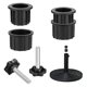 thumbnail image 1 of 2 juegos de soporte de Base de sombrilla para Patio exterior, soporte de Base de sombrilla, cubierta y tapa de enchufe de anillo con orificio, 1 of 5