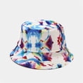 thumbnail image 4 of Only Moment Blue Fishing Hiking Outdoor Safari Hats Polyester,Cotton Unisex Summer Travel Beach Fisherman Hat for Men Women Outdoor Fishing Hiking One Size, 4 of 4