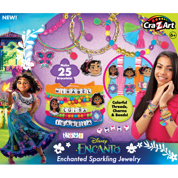 Disney Encanto Enchanted Sparkling Jewelry Bracelet Kit, Multicolor for