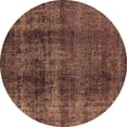 thumbnail image 1 of Ahgly Company Indoor Round Oriental Brown Industrial Area Rugs, 6' Round, 1 of 4