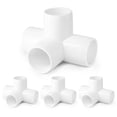 thumbnail image 1 of Accesorios de tubería de PVC Zernmiarder SCH40 de 4 vías, 1 pulgada, 12 piezas, 1 of 8