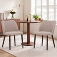 thumbnail image 5 of AFO Upholstered Modern Dining Chairs with Wooden Legs, Kitchen Side Chairs for Dining Room, Restaurant and Café, Set of 6, Camel, 5 of 11