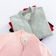 thumbnail image 5 of GYRATEDREAM Kids Baseball Jacket School Varsity Uniform Casual Sweatshirt Girls Sweater Jacket Baseball Solid Color, 4-5Y, 5 of 8