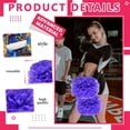 thumbnail image 3 of Cheerleader Pom Poms 12 Pack Sports Dance Cheering Plastic Metallic Cheerleading Pom Poms for Kids Adults, 3 of 6