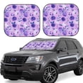 thumbnail image 1 of Easygdp Violet for 2 PCS Foldable Car Sun Shade Front Windshield Sun Protection Cover for Car, SUV, Truck-Large, 1 of 6
