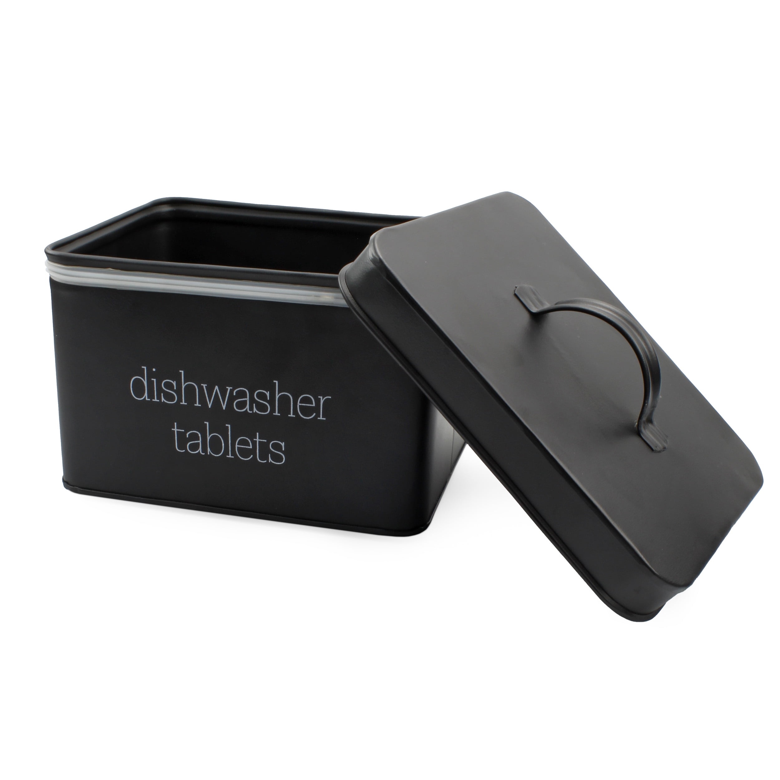  Lzhevsk Dishwasher Pod Container with Lid - Wooden Dishwasher  Detergent Container, Farmhouse Kitchen Tablet Organizer, Round Dishwasher  Pod Holder for Kitchen, Laundry, Bathroom, Black : Health & Household